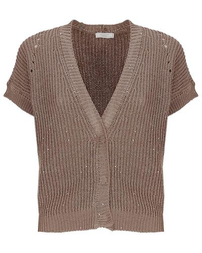 Peserico Sweaters - Brown