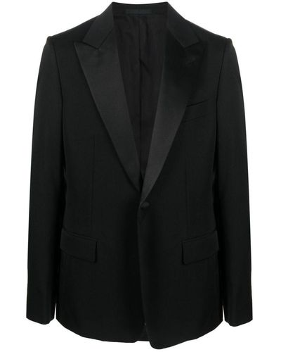 Lanvin Single-breasted Wool Tuxedo Jacket - Black