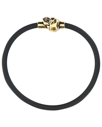 Alexander McQueen Rubber Cord Skull Bracelet - Multicolour