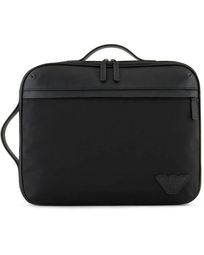 Emporio Armani Briefcase Bags - Black