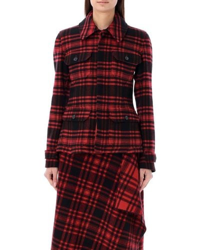 Polo Ralph Lauren Check Annabel Jacket - Red