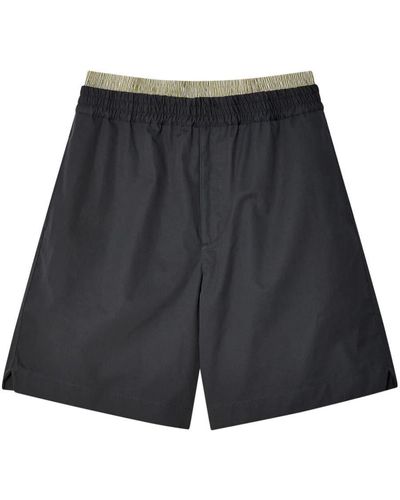 Bottega Veneta Double Layer Shorts - Black