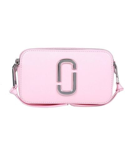 Marc Jacobs The Utility Snapshot In Bubblegum Color Leather - Pink