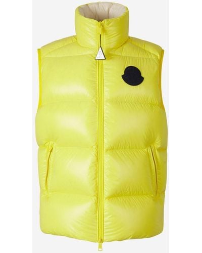 Moncler Technical Padded Vest - Yellow