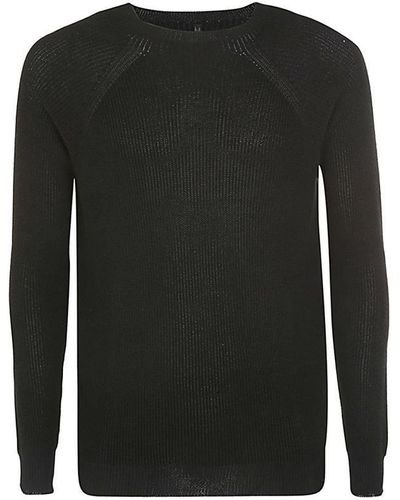 MD75 L/s Crew Neck Sweater Clothing - Black