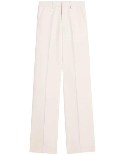 Ami Paris Ami Paris Wool Wide Fit Trousers - White