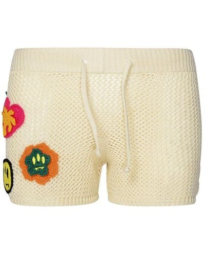 Barrow Ivory Cotton Shorts - Natural