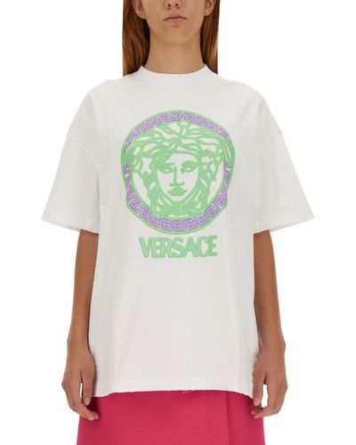 Versace Medusa Logo T-Shirt - Green