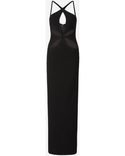 Monot Maxi Asymmetric Dress - Black