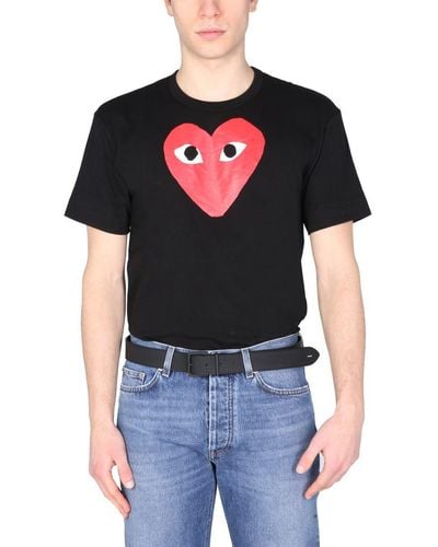 COMME DES GARÇONS PLAY Play Heart Cotton T-shirt - Black