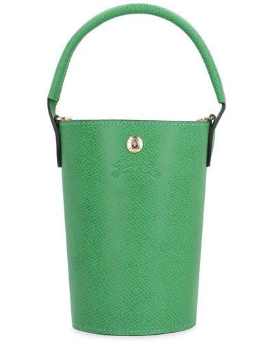 Longchamp Xs Épure Leather Bucket Bag - Green
