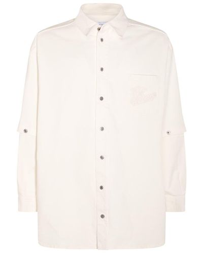 Off-White c/o Virgil Abloh Cotton Shirt - Natural