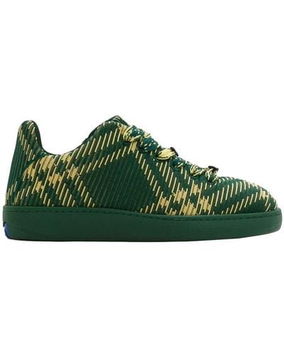 Burberry Knitted Sneakers Shoes - Green