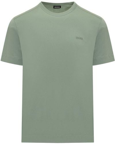 Zegna Pure Cotton T-Shirt - Green