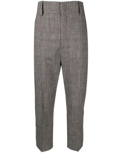 Isabel Marant Checked Tapered Trousers - Multicolour