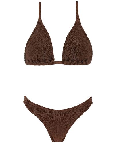 Hunza G Tammy Bikini Set For - Brown