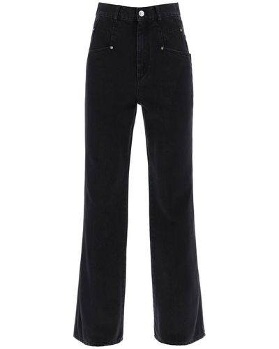 Isabel Marant 'dileskoa' Straight Cut Jeans - Black