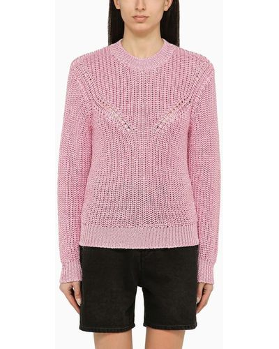 Isabel Marant Recycled Polyester Crew Neck Jumper - Red
