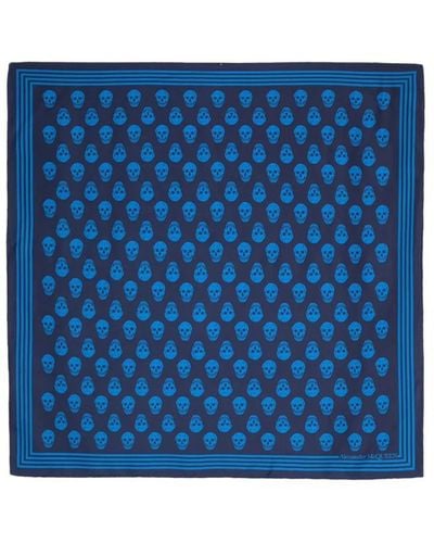 Alexander McQueen Scarves - Blue