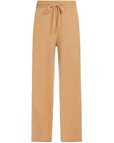 Max Mara Parole Wool And Cashmere Trousers - Natural