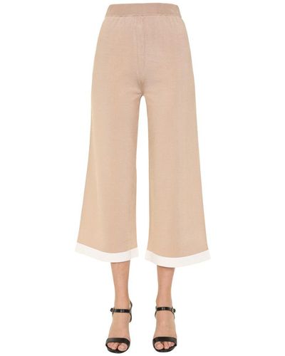 Boutique Moschino Cropped Trousers - Natural