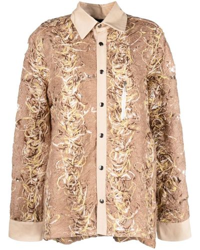 VITELLI Doomboh Shirt Jacket With Chest Pocket Clothing - Natural