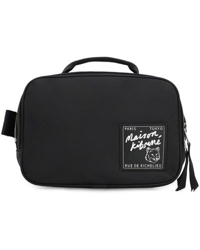 Maison Kitsuné The Traveler Nylon Belt Bag - Black