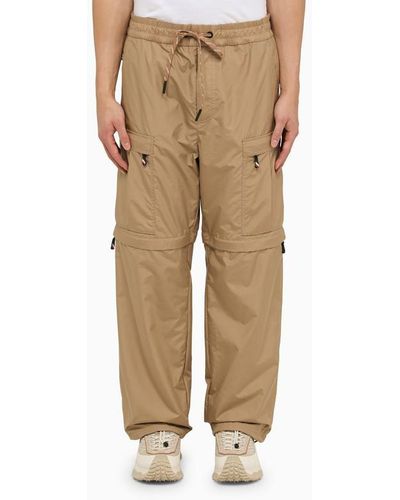 3 MONCLER GRENOBLE Convertible Trousers - Natural