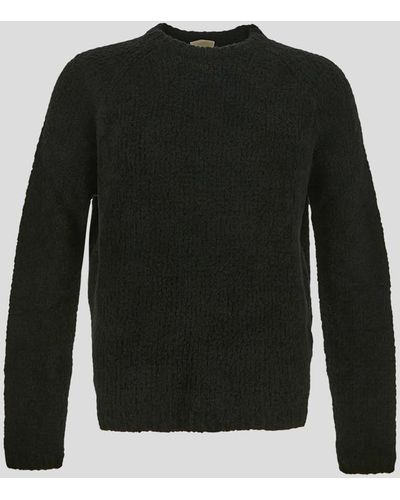 C.P. Company Dark Wool Blend Sweater - Black