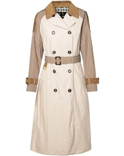 Barbour 'Ingleby' Cotton Trench Coat - Natural