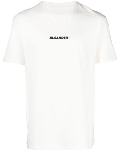 Jil Sander Logo + T-Shirt - White