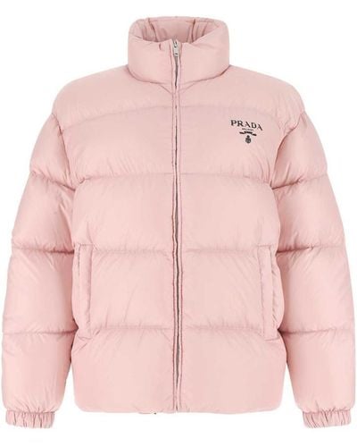 Prada Recycled Polyester Down Jacket - Pink