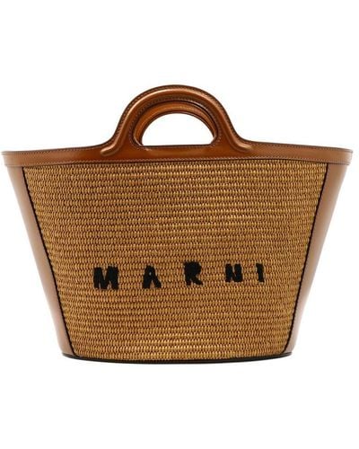 Marni "tropicalia" Handbag - Brown