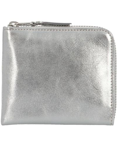 Comme des Garçons Classic Leather Line Wallets, Card Holders - Grey