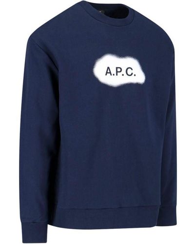 A.P.C. Sweaters - Blue