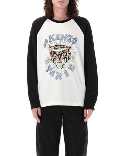 KENZO " Drawn Varsity" T- Shirt - White