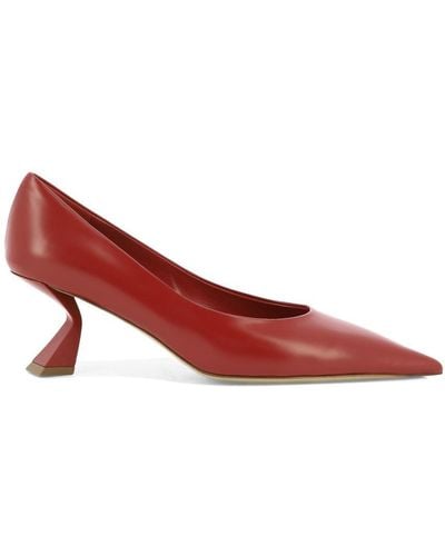 Nensi Dojaka Leather Court Shoes - Red