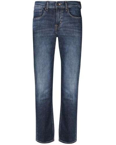 7 For All Mankind Slimmy Tapered Dark Jeans - Blue