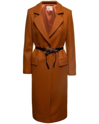 Twin Set Cappotto - Brown