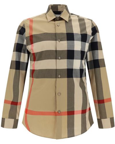 Burberry Oversized Check Shirt - Multicolour