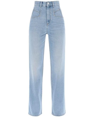 Isabel Marant 'dileskoa' Straight Cut Jeans - Blue