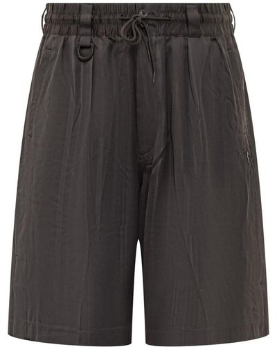 Y-3 Shorts With Logo - Gray