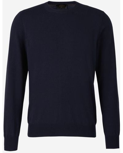 Gran Sasso Round Neck Sweater - Blue