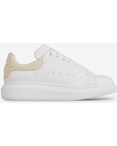 Alexander McQueen Leather Larry Sneakers - White
