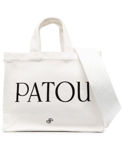 Patou Logo Tote Bag - White