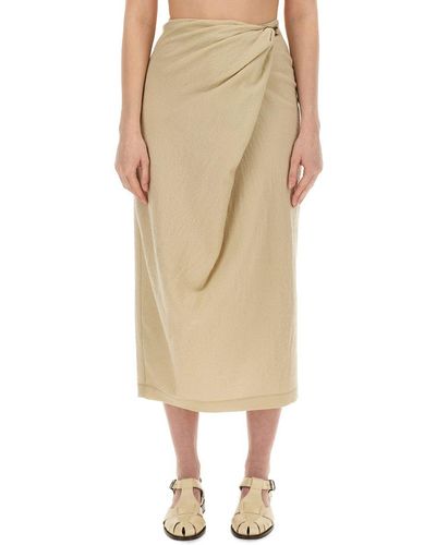Alysi Skirt With Hook - Natural