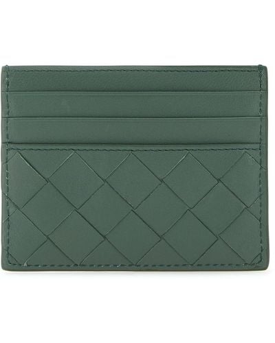 Bottega Veneta Intrecciato Card Case - Green