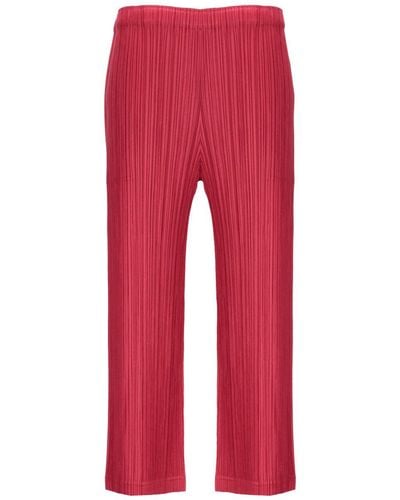 Pleats Please Issey Miyake Issey Miyake Pleats Please Trousers - Red