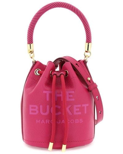Marc Jacobs The Leather Bucket Bag - Pink