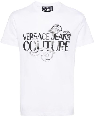 Versace Logo-print Cotton T-shirt - Men's - Cotton - White